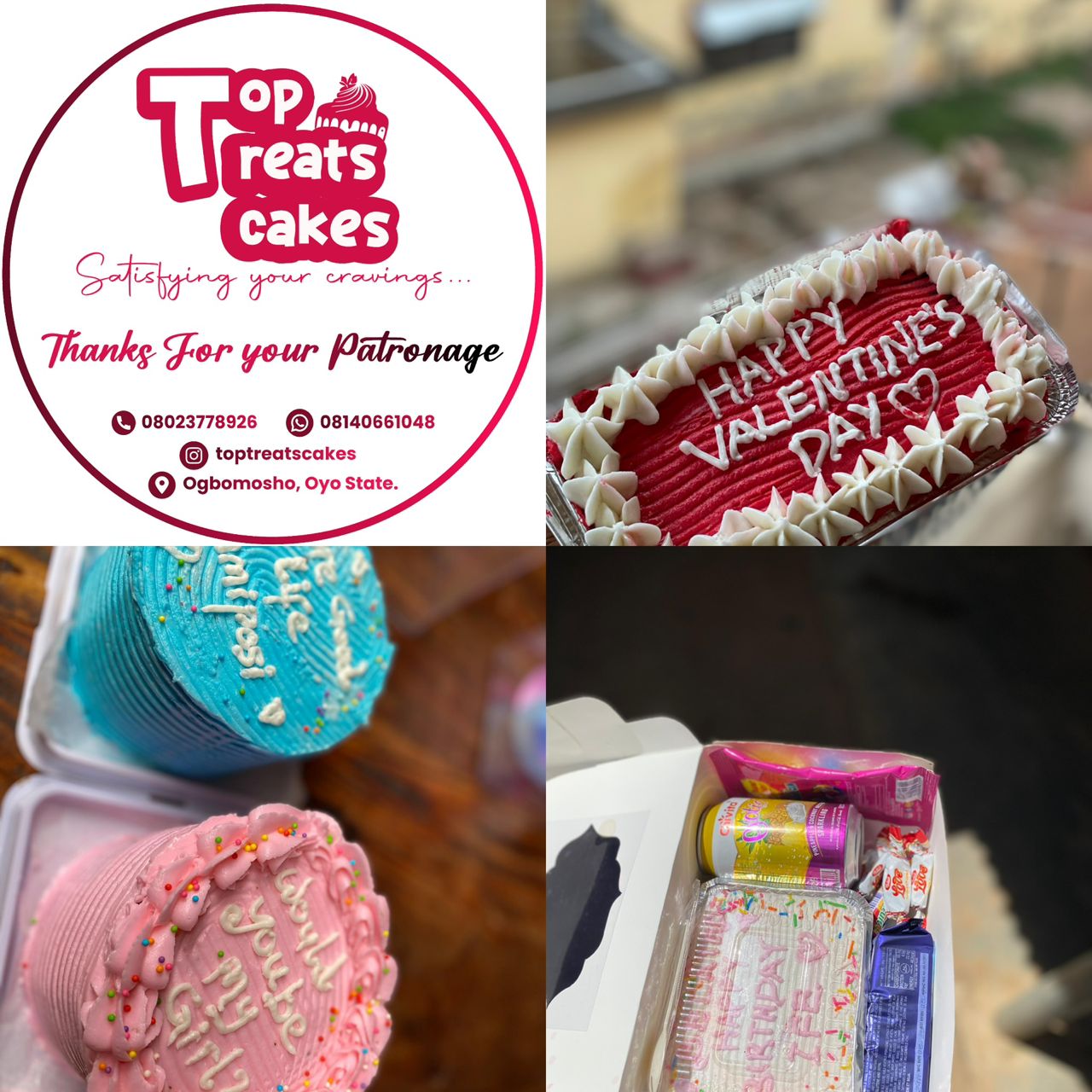 Toptreats Cakes